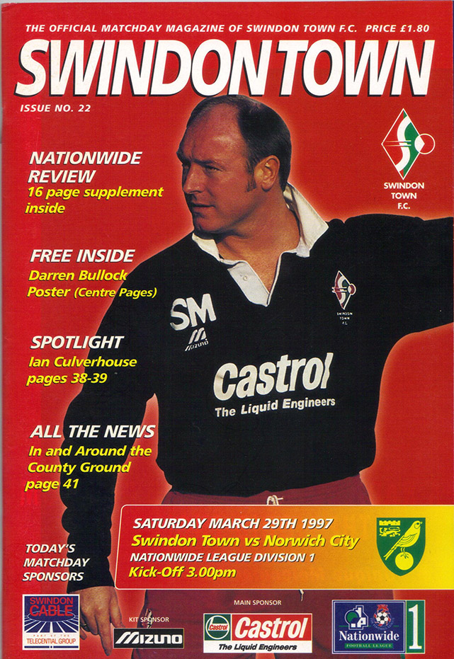 <b>Saturday, March 29, 1997</b><br />vs. Norwich City (Home)